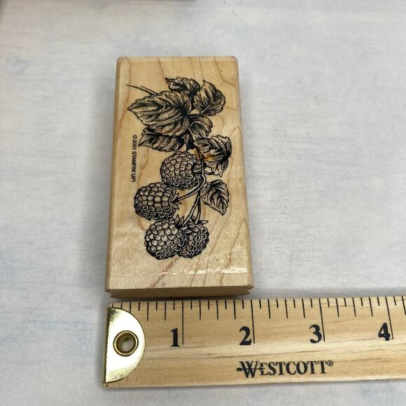 Stampin' Up Wood Stamps Farm Garden Fruits 2001 2003 Set - Picture 8 of 10